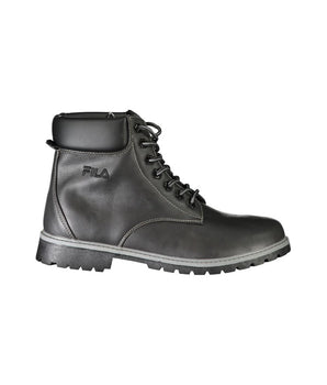 Fila Black Polyester Men Boot