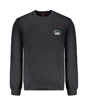 Lee Black Cotton Men Sweater