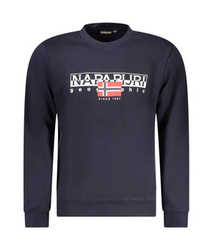 Napapijri Blue Cotton Men Sweater