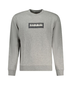 Napapijri Gray Cotton Men Sweater