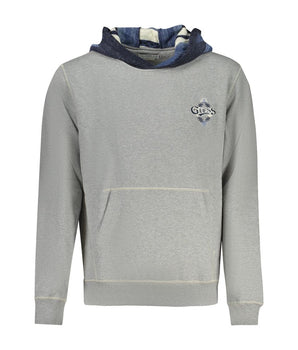 Guess Jeans Gray Cotton Men Sweater