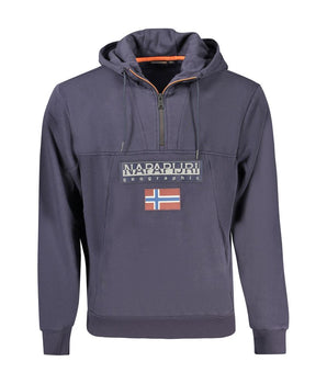 Napapijri Blue Organic Cotton Men Sweater