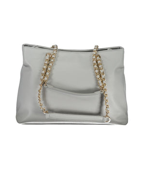 Mario Valentino Gray Polyethylene Handbag