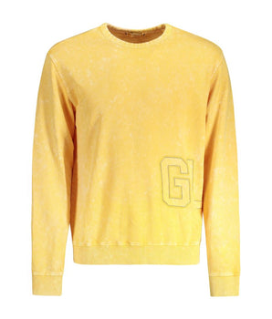 Guess Jeans Yellow Cotton Men Sweater