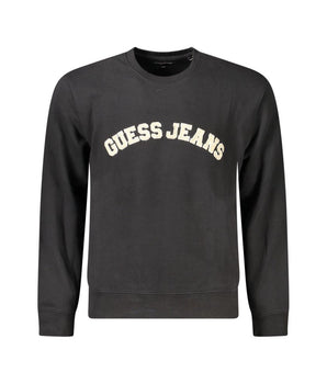 Guess Jeans Black Cotton Men Sweater
