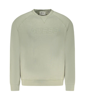 Guess Jeans Green Cotton Men Sweater