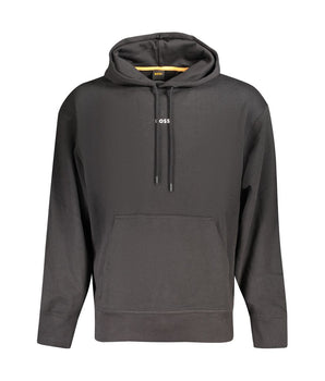 Hugo Boss Black Cotton Men Sweater