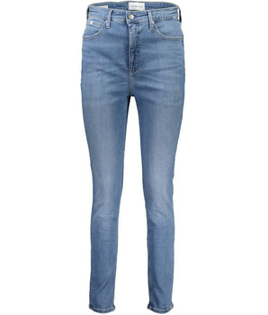 Calvin Klein Blue Cotton Women Jeans