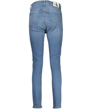 Calvin Klein Blue Cotton Women Jeans