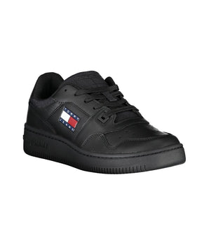 Tommy Hilfiger Black Polyester Sneaker