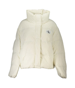 Calvin Klein White Polyamide Jackets & Coat