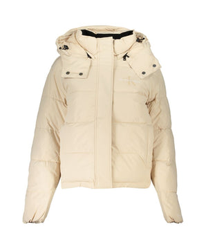 Calvin Klein Beige Polyester Jackets & Coat