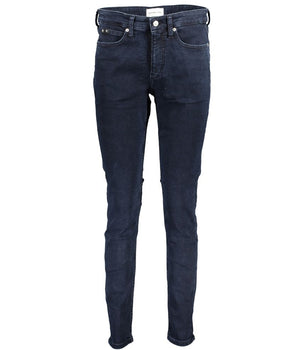 Calvin Klein Blue Cotton Women Skinny Jean