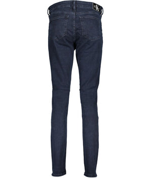 Calvin Klein Blue Cotton Women Skinny Jean