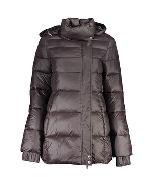 Patrizia Pepe Black Polyamide Jackets & Coat