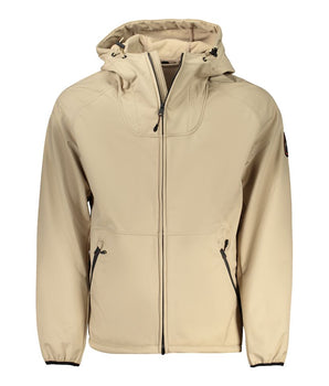 Napapijri Beige Recycled Polyester Men Jacket