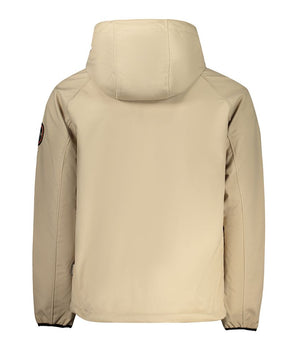 Napapijri Beige Recycled Polyester Men Jacket