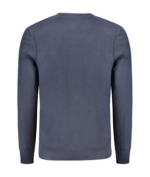 Hugo Boss Blue Cotton Sweater