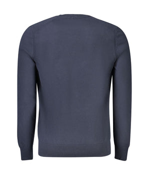 Hugo Boss Blue Cotton Sweater