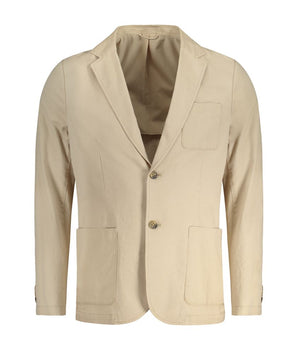 Guess Jeans Beige Cotton Men Jacket