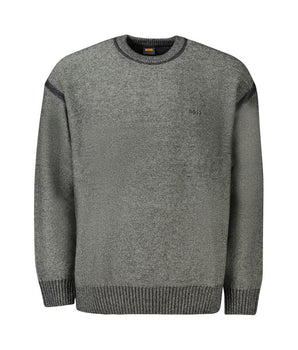 Hugo Boss Gray Wool Sweater