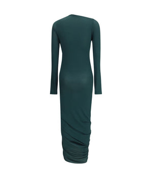 Ferragamo Green Viscose Casual Dress