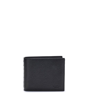 Valentino Garavani Black Calf Leather Bos Taurus Wallet