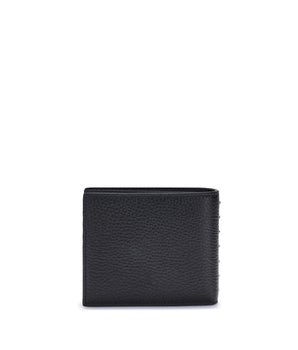 Valentino Garavani Black Calf Leather Bos Taurus Wallet