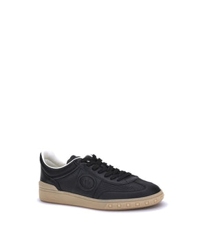 Valentino Garavani Black Rubber Low Top Sneakers