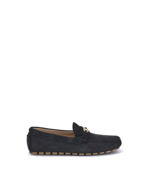 Valentino Garavani black rubber slip-on loafers