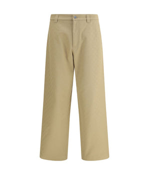 Gucci beige cotton casual trousers