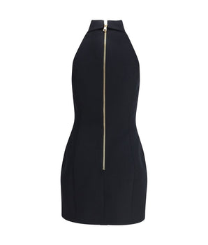 Balmain Black Fleece Wool Casual Dress