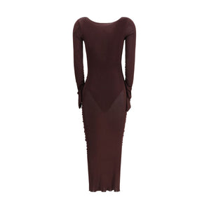 Self-Portrait Draped knit Dress