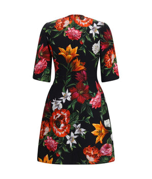 Dolce & Gabbana Multicolor Cotton Casual Dress