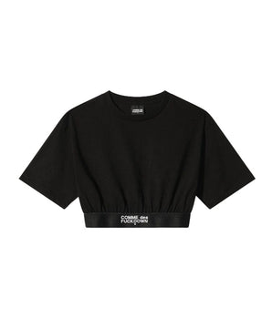 Comme Des Fuckdown Black Cotton Women T-Shirt