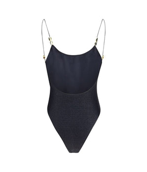 Oséree Black Polyamide One-Piece Swimsuit