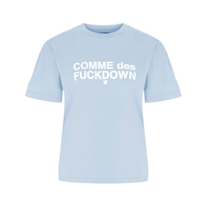 Comme Des Fuckdown Blue Cotton Tops & T-Shirt