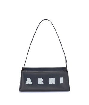 Marni Black Calf Leather Bos Taurus Shoulder Bag