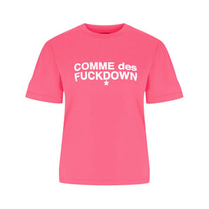 Comme Des Fuckdown Pink Cotton Tops & T-Shirt