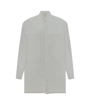 Mordecai White Cotton Pattern Shirt