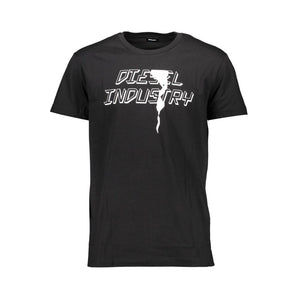 Diesel Black Cotton T-Shirt
