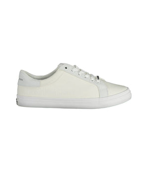 Calvin Klein White Cotton Sneaker