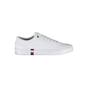 Tommy Hilfiger White Polyester Sneakers