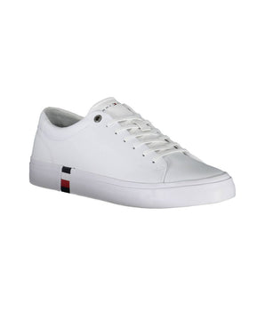 Tommy Hilfiger White Polyester Sneakers