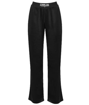 Comme Des Fuckdown Black Polyester Women Pants