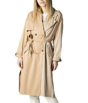 Only Beige Polyester Jackets &amp; Coat
