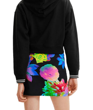 Desigual Black Cotton Mini Skirt