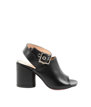 Dee Ocleppo Black Leather High Heel Pumps