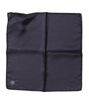 Pañuelo cuadrado de seda Dolce &amp; Gabbana DG Crown para hombre en azul