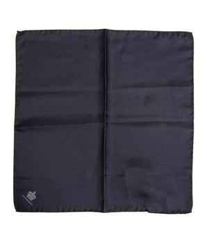 Pañuelo cuadrado de seda Dolce &amp; Gabbana DG Crown para hombre en azul